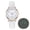 White, variant on 2024 New Watch Batteries Ladies Diamond-Studded Luminous Retro Female Watch Belt Quartz Watch Smart Watch White