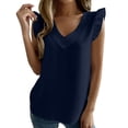 thumbnail image 1 of Blusas de Manga Larga para las Mujeres Color Sólido V-Cuello Cremallera Top Casual, Relajado Ajuste Blusa Diaria, 1 of 9