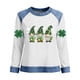 thumbnail image 2 of TaTaai Women's Spring Holiday Blouse Long Sleeve Round Neck St. Patrick's Day Patchwork Design Irish Festival Casual Top Gift, 2 of 5