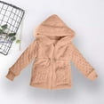 thumbnail image 3 of Odeerbi Toddler Boys Girls Winter Fleece Lined Jacket Waterproof Fleece Lined Thick Down Coats Puffy Cotton Jackets With Hood Khaki 3-4 Years, 3 of 9