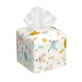 thumbnail image 1 of Fotbe Chicken Pattern Tissue Box Cover,PVC Leather Square Holder,Tissue Box Holder with Magnetic Bottom,Facial Paper Organizer Dispenser-5.2"X5.2"X5.2", 1 of 7