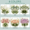 thumbnail image 5 of 6 Pcs 15 Inch Daisy Branches Artificial Faux Flowers for Outdoor Planters, Fake Flowers, Faux Plants for Home Living Room Office Vase Garden Decorations (Multi-color), 5 of 6
