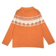 thumbnail image 4 of GILIGEGE Halloween Cardigans Sweater for Women Pumpkin Long Sleeve Sweater,Cute Halloween Pumpkin Print Cardigans Sweater,Crew Neck Loose Casual Open Front Cardigan Coat Cozy Holiday Sweaters Beige L, 4 of 5