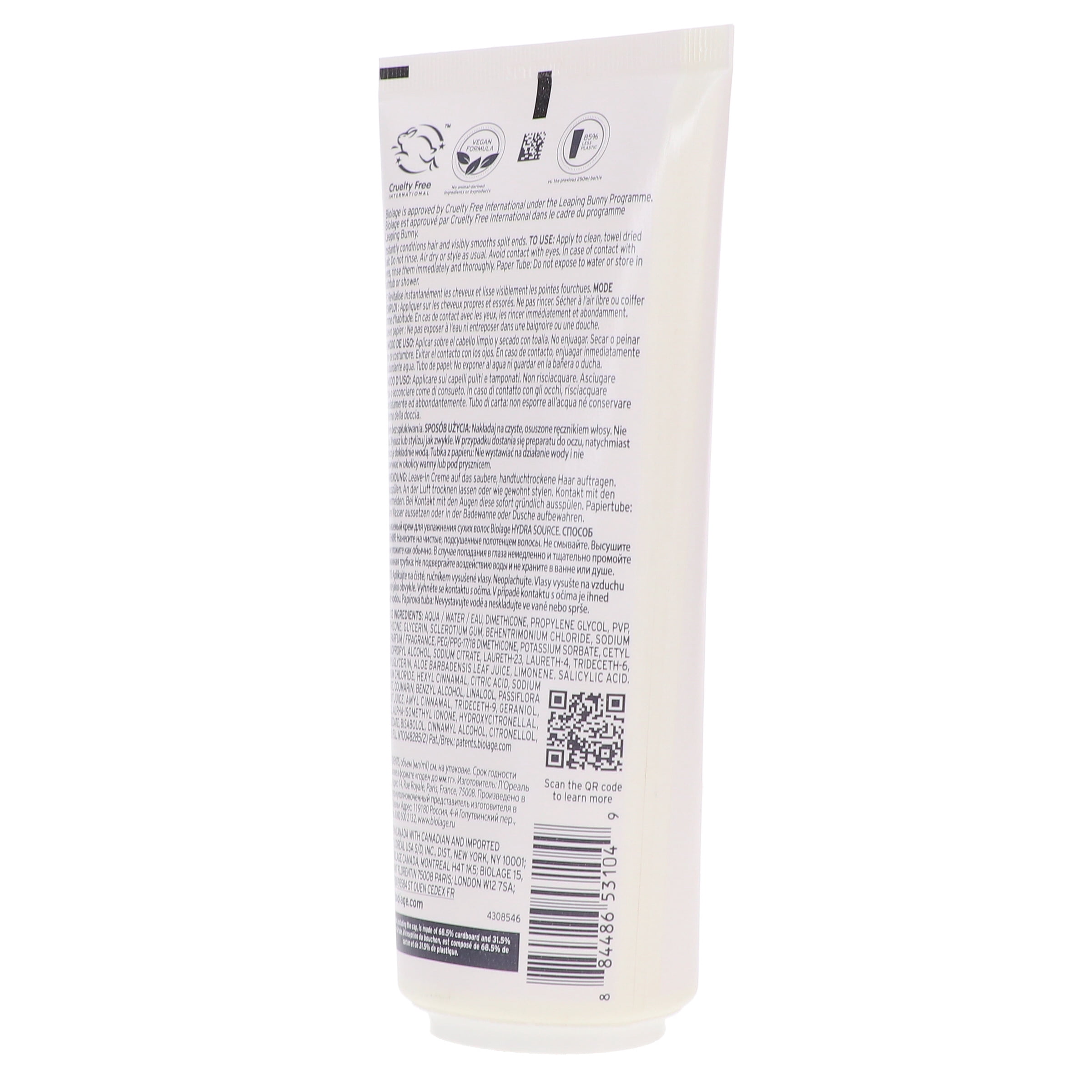 Biolage Hydra Source Daily Leave-In Cream 6.8 oz