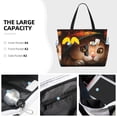 thumbnail image 3 of Kdxio Animal Cat Pattern Large Capacity Beach Travel Bag with Zipper Multiple Pockets Foldable Waterproof Tote for Pool Gym Camping Travel, 3 of 7