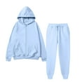 thumbnail image 6 of GrmtClth Track Suits Mens 2 Piece Fashion Full Zip Hoodies Soft Comfy Long Sleeve Athletic Outfits Light Blue XXL, 6 of 6
