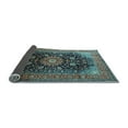 thumbnail image 2 of Ahgly Company Indoor Rectangle Medallion Light Blue Traditional Area Rugs, 8' x 10', 2 of 4