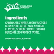 Sprite Winter Spiced Cranberry Soda Pop, 12 fl oz, 12 Pack Cans