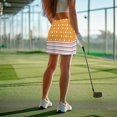 thumbnail image 4 of KEIAHUAN Yellow Polka Dots Women Golf Skort with Pocket Elegant A Line Womens Tennis Skirt with Shorts Comfortable Fashion Red Stripes Athletic Activewear for Running Hiking, 4 of 7