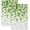 Green Shamrock, variant on Blue Green Floral Kitchen Towels Vintage Hydrangea Flower Dish Towels, 16x24 Inch Farmhouse Seasonal Spring Summer Decoration Absorbent Hand Towels for Home Kitchen Dinner Drying Set of 2