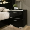 thumbnail image 6 of Furniture of America Elsah Wood Nightstands in Black (Set of 2), 6 of 8