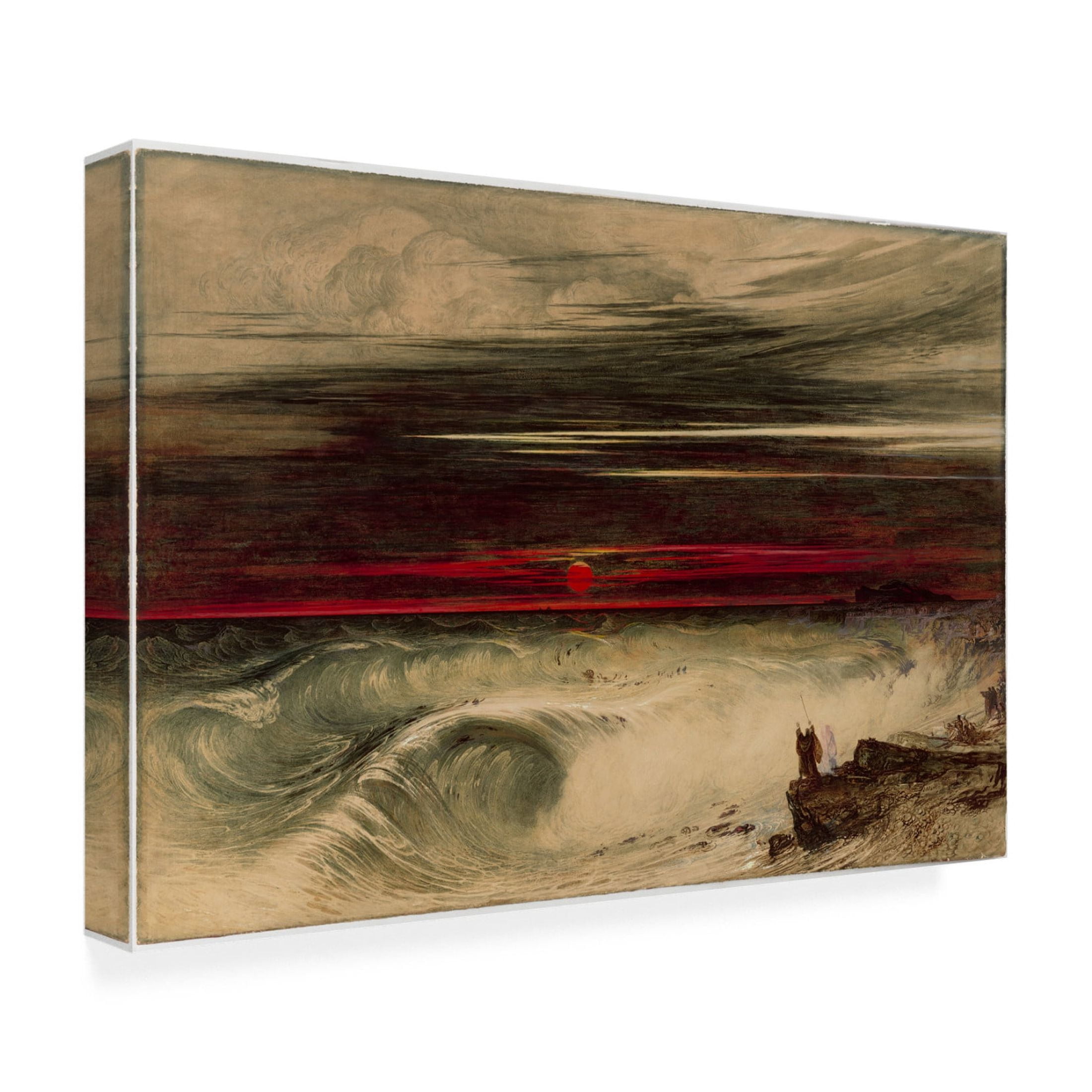 John Martin 'The Destruction of Pharaoh's Host, 1836' Canvas Art - 32 x 22 Inches