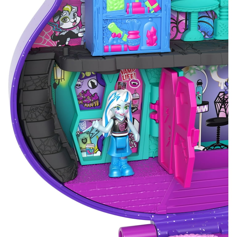  ​Polly Pocket Monster High Playset with 3 Micro Dolls