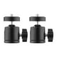 thumbnail image 1 of Cabeza de Bola 2pcs Mini cabeza de bola giratoria Cabeza de trípode Adaptador de base de montaje giratorio de 360 grados con soportes de tornillo universales de 1/4 pulgadas para cámara DSLR ILDC Tríp Meterk Cabeza de bola, 1 of 7