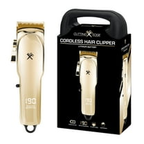 Cutting Edge Cordless Hair Clipper, Ceramic Blade, Adjustable Lever, 10 Combs, LCD Display, Rechargeable