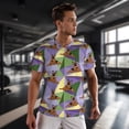 thumbnail image 3 of Wukai German Shepherd Dog Print Men's Short-Sleeved Mesh T-Shirt,Quick-Dry Short Sleeve Workout T-Shirt-XX-Large, 3 of 8