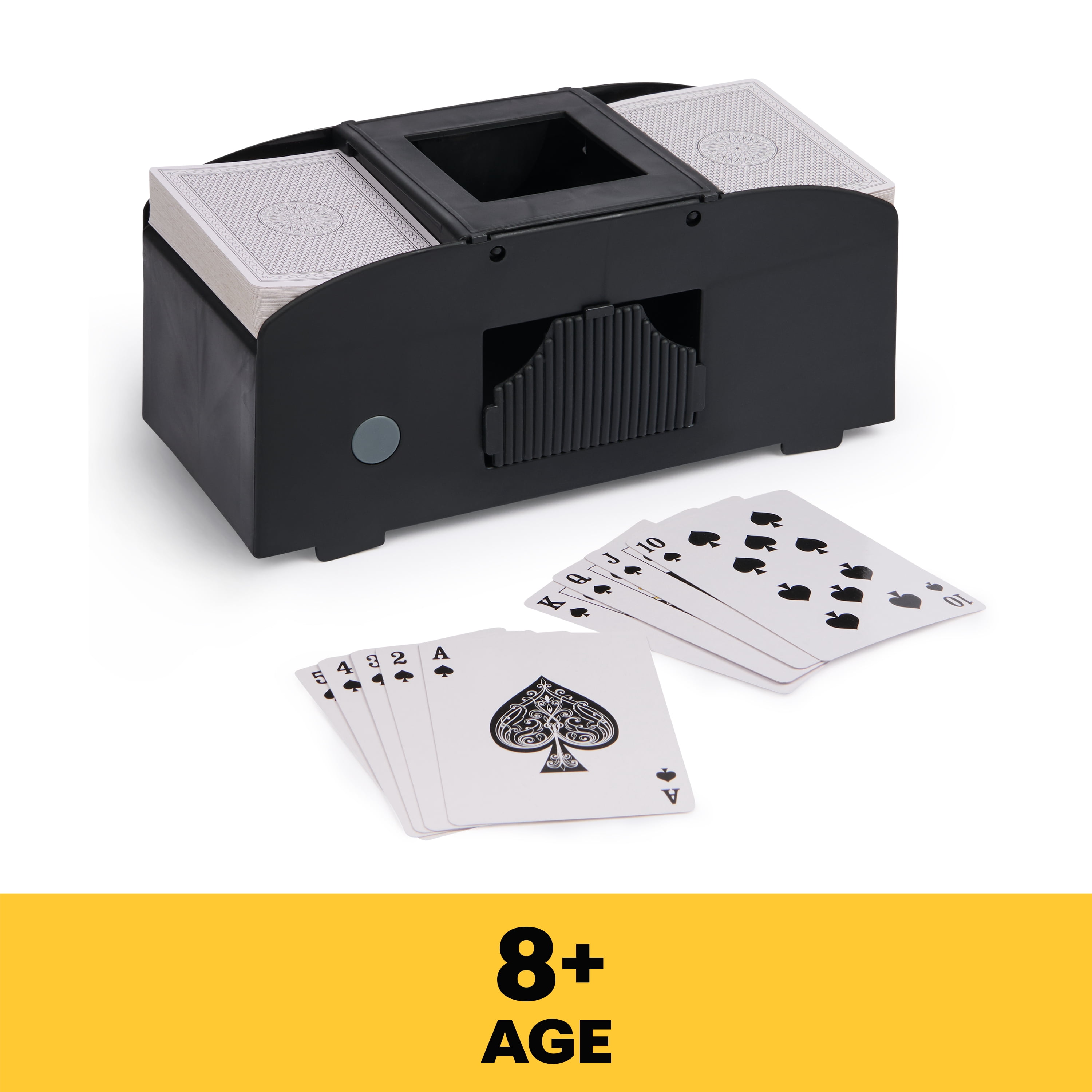 Spin Master Games Automatic Card Shuffler for 1 or 2 Decks Requires 4 AA Batteries - Walmart.com Spin Master Games Automatic Card Shuffler for 1 or 2 Decks Requires 4 AA Batteries - Walmart.com