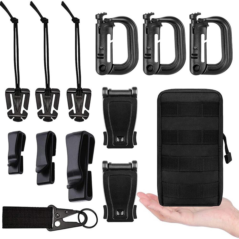 13 Pcs Molle Attachment For Molle bing Belt Molle Accessories Kit With Coil Buckles And