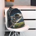 thumbnail image 3 of Lukts Astronaut Soccer Field Pattern 15 Inch Student Backpack, Waterproof Laptop Backpack with Adjustable Shoulder Straps, Lightweight Travel, Campus Backpack, Unisex, 3 of 6