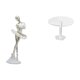 thumbnail image 1 of Figura de escritorio, estatua de bailarina, escultura de bailarina, miniatura, casa de muñecas, mesa, resina, material acrílico, adecuado para regalo, 1 of 7
