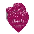 thumbnail image 1 of Inkdotpot Real Silver Foil Thanks For Celebrating With Me Birthday Tags Favor Hang Paper Tags 50 Pieces, 1 of 1