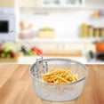 thumbnail image 5 of 2Pcs Round Deep Fryer Basket Round French Fries Basket Round Basket For Frying Snacks Stainless Steel Chip Serving Fry Baskets Kitchen Cooking Tool, 5 of 5
