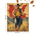 thumbnail image 3 of Qisvanset 12x16 Inch Western Cowboy Bible Verse Canvas Wall Art, Vintage Praise Theme Art Housewarming Home Gift, 3 of 8