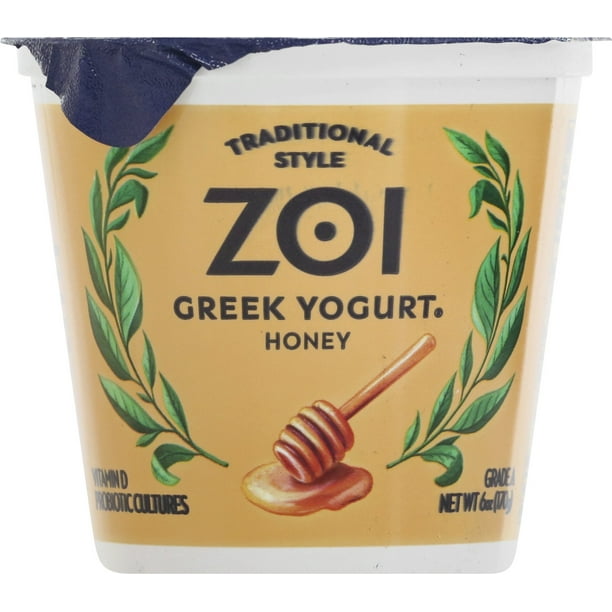 Traditional Style Zoi Greek Yogurt Honey Net WT 6 Ounce(170g)
