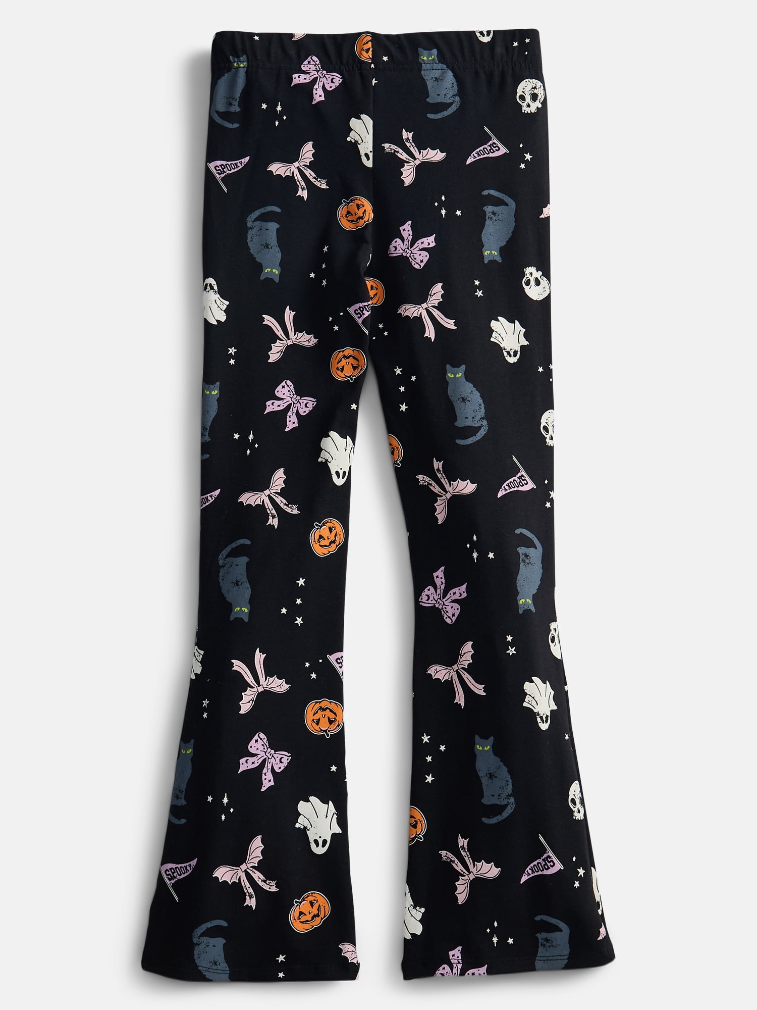 Halloween Girls Print Flared Leggings from Way To Celebrate, Sizes 4-18