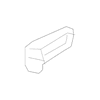 Genuine OE Mitsubishi Handle Cover - 5716A015BD
