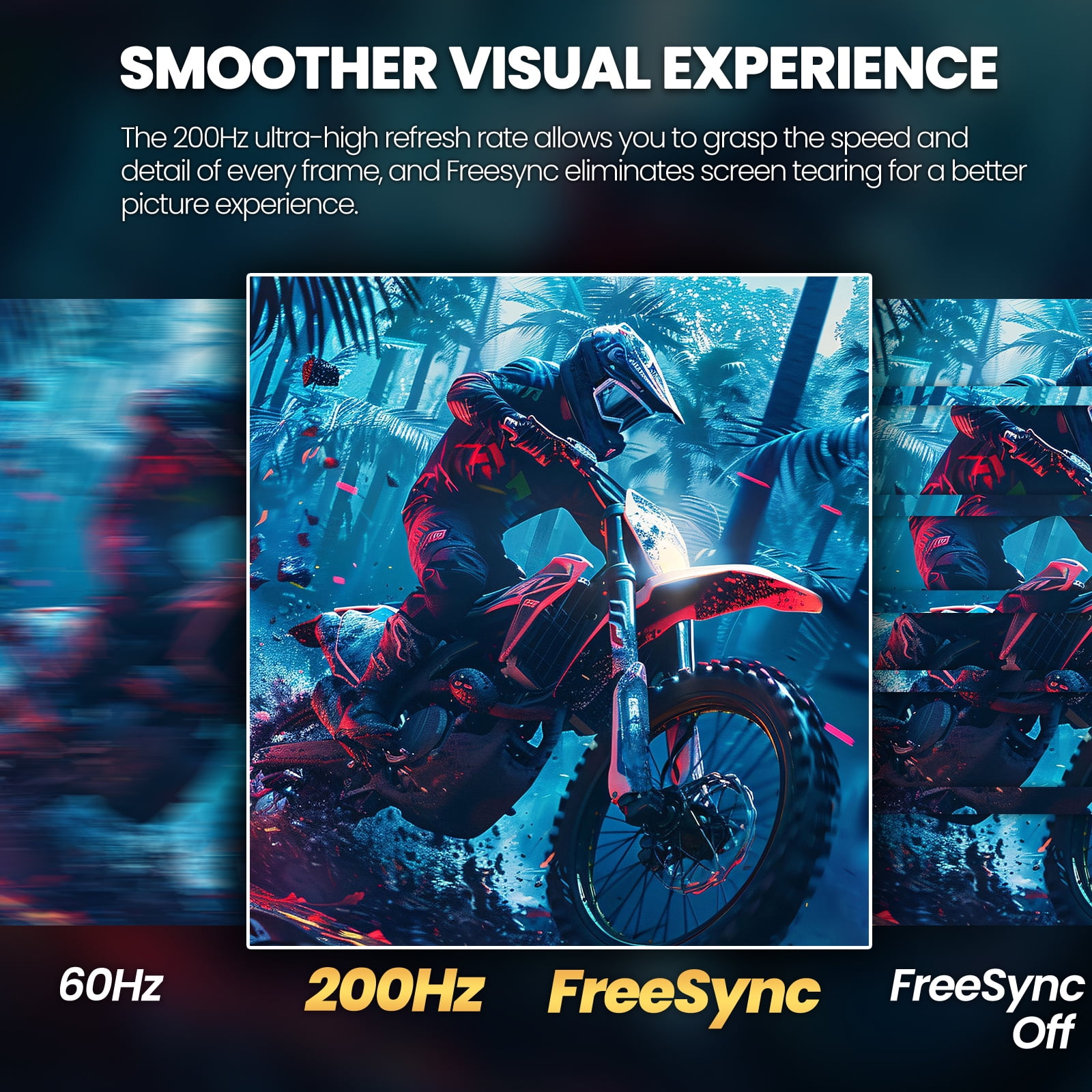 Suevery 27 Inch Curved Gaming Monitor, FHD 1080P/200Hz, 1500R,  FreeSync, Frameless Design, HDMI/DisplayPort, Black