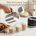 thumbnail image 3 of Electric Milk Frother and Steamer, 16.9 OZ 4-in-1 Magnetic Rotating Foam Maker for Coffee Hot Cold with Stainless Steel Cup, 3 of 8