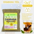 thumbnail image 5 of Damiana Leaf Tea (Turnera diffusa) – 4 oz Loose Herbal Te – Authentic Mexican Origin – 100% Natural, Non-GMO, Caffeine-Free, Gluten-Free, Vegan – Herbal Infusion by Bexpertsusa, 5 of 13