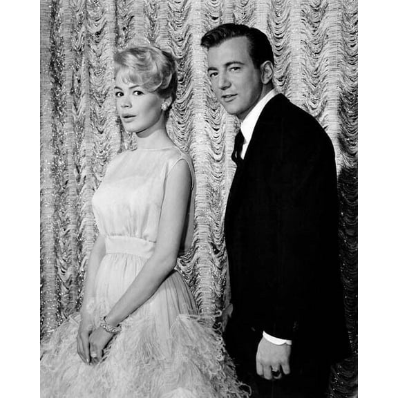 Bobby Darin Sandra Dee 1960's pose together 8x10 photo