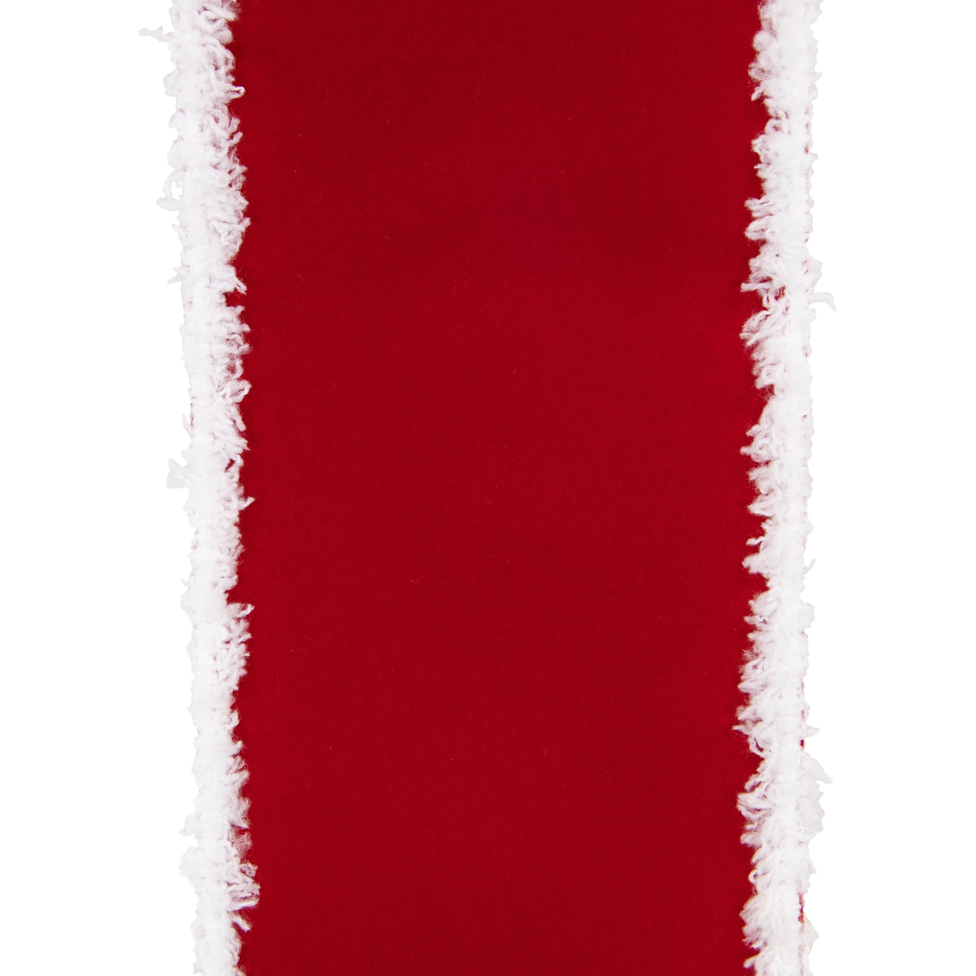 Northlight 14' Red and White Velvet Christmas Door Bow