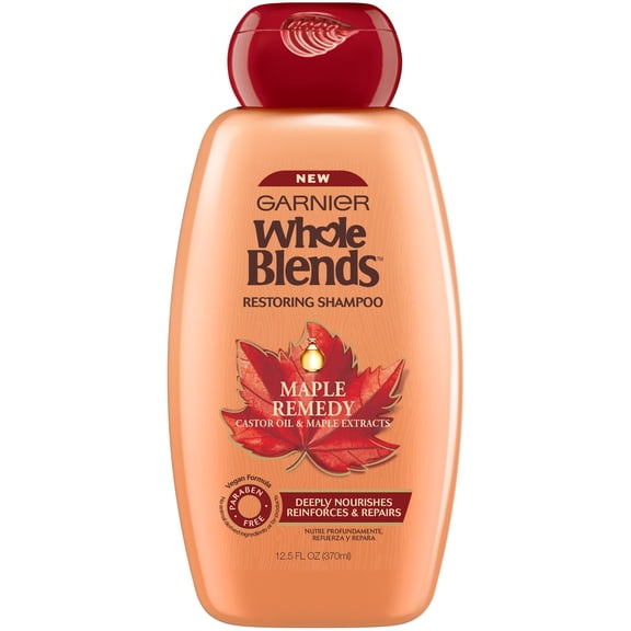 Garnier Whole Blends™ Maple Remedy Restoring Shampoo, All Hair Types, 12.5 fl. oz. Bottle