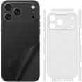 thumbnail image 1 of wonima11 2 Pack for iPhone 17 Pro Max Skin Wrap Using 3M Transparent Matte Carbon Fiber Sparkle Phone Sticker Film Vinyl Decal Glass Protector for Back Side, 1 of 1