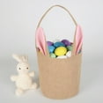thumbnail image 4 of 1Pcs Easter Bunny Bag for Kids,Jute Baskets Bucket Bags with Rabbit Ears for Easter Eggs Hunting,Bunny Bucket Tote Bags Easter Decoration for Candy Gifts Storage, 4 of 7
