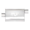 Vibrant StreetPower Oval Muffler 5in x 9in x 15in - 2.25in inlet/outlet (Offset-Offset Same Side) main image 0