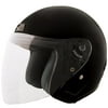 ***discontinued**Fuel Open Face Helmet with Shield, Black, Large