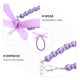 thumbnail image 5 of GOOHOCHY Collar de perlas de imitación para perros y gatos, con accesorios brillantes y lazo de cinta, joyería para cachorros, perras y gatas, color morado., 5 of 8
