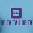 thumbnail image 3 of CafePress - Delta Tau Delta Purple Stacked Signature T Shirt - Fitted T-Shirt, Vintage Fit Soft Cotton Tee, 3 of 4