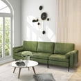 thumbnail image 3 of Gymax Upholstered Modular 3-Seater Sectional Sofa Couch w/ 2 Bolsters USB Ports & Socket, 3 of 9