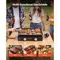thumbnail image 2 of Heavy Duty Flat Top Grill,22.4"Commercial Griddle with Non-Stick Surface,13,000 BTU Portable Gas Griddle for Restaurant Use, 2 of 6