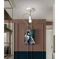 thumbnail image 4 of FSLiving Ceiling Light Fixtures Flush Mount E26 Simple Nordic Style Heart-Shaped White Metal Shade Chandelier for Loft Hallway Foyer Cloakroom Balcony Entryway (Bulb Sold Separately) - 1 Pack, 4 of 6
