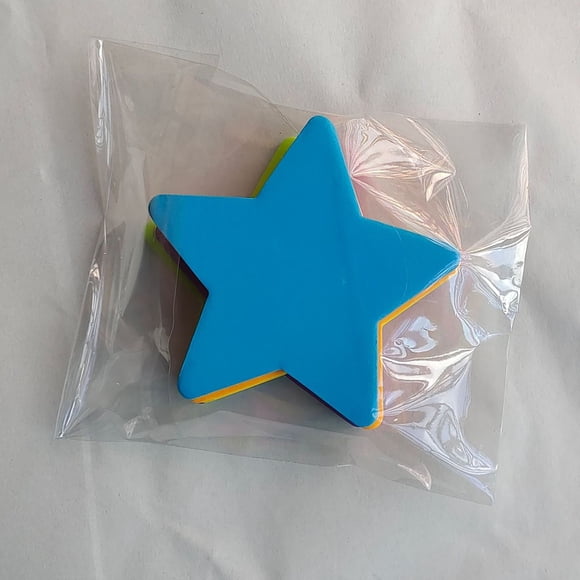 WHEANG Star Shaped Sticky Notes Cute Memo For Students Design Adhesive Notes