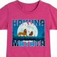 thumbnail image 3 of The Lion King - Hakuna Matata - Toddler & Youth Girls Short Sleeve Graphic T-Shirt, 3 of 5