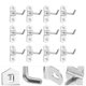 thumbnail image 4 of GOOHOCHY 12 Uds. Ganchos para tablero perforado, ganchos de almacenamiento para tablero perforado de pared, ganchos colgantes de Metal para herramientas, 4 of 8