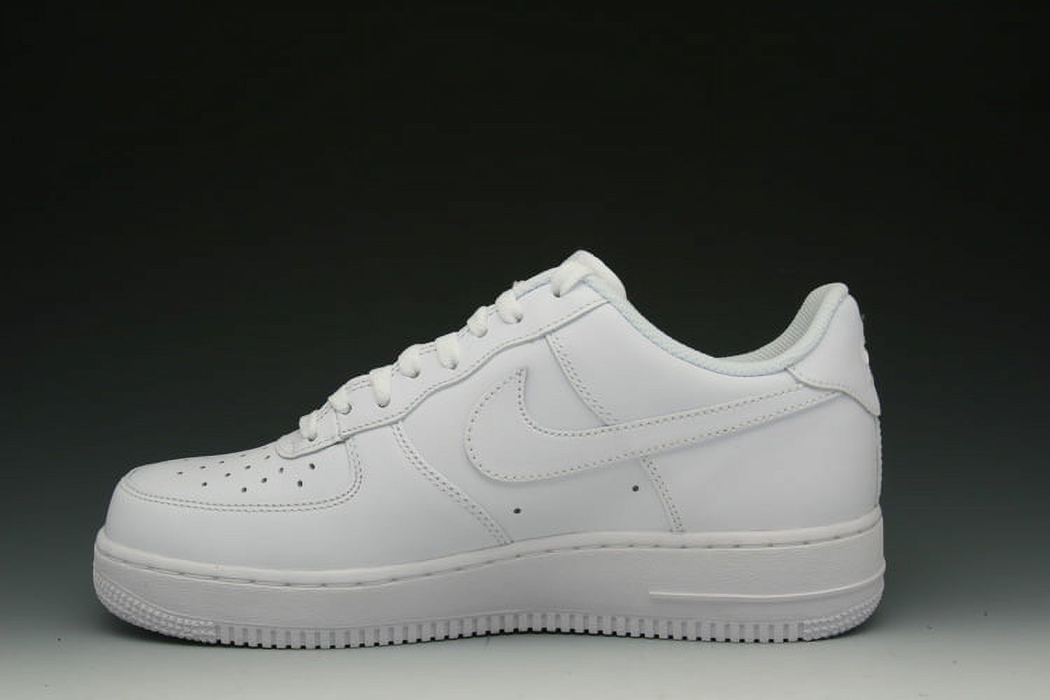 Nike Mens Air Force 1 Low White/White Leather Casual Shoes 6 M US - image 2 of 3