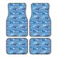 thumbnail image 1 of Fotbe Blue Fish Juego de 4 Tapetes para Auto con Estampado – Alfombrillas de Goma Reforzada, Diseño Antideslizante, Protección para Todo el Año – Vehículos, Autos, Camionetas y SUVs, 1 of 7